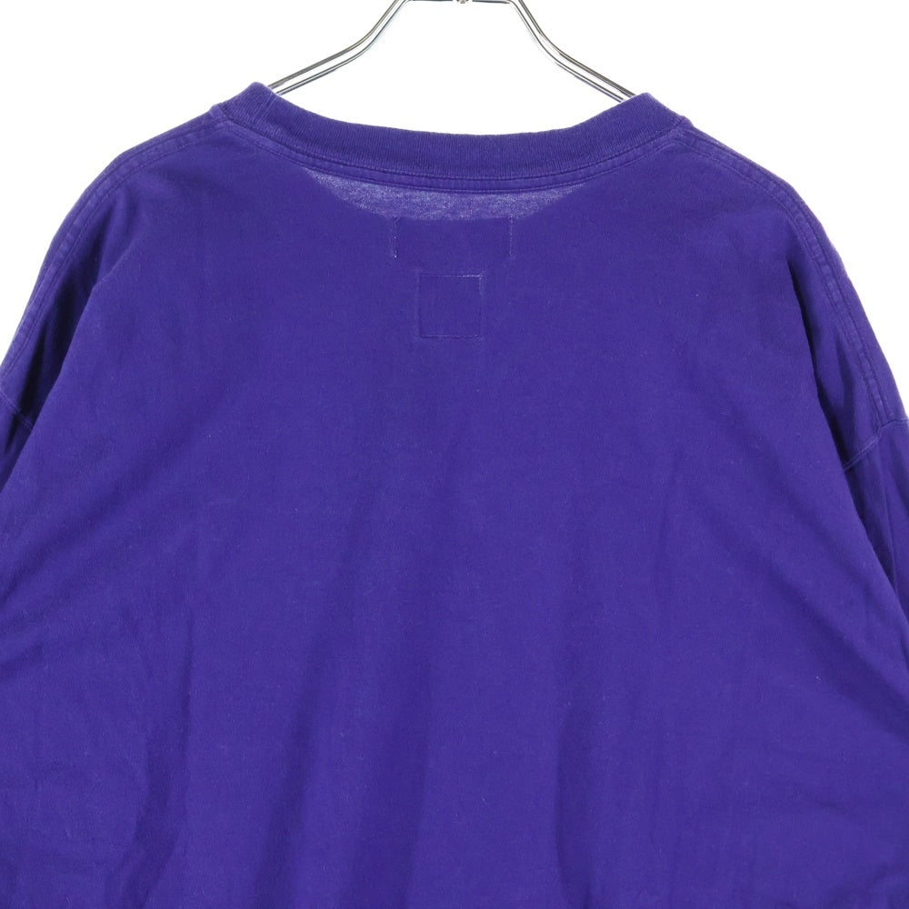 FACETASM(ファセッタズム) MKS-TEE-U03 フロントロゴプリント ロングスリーブTシャツ パープル