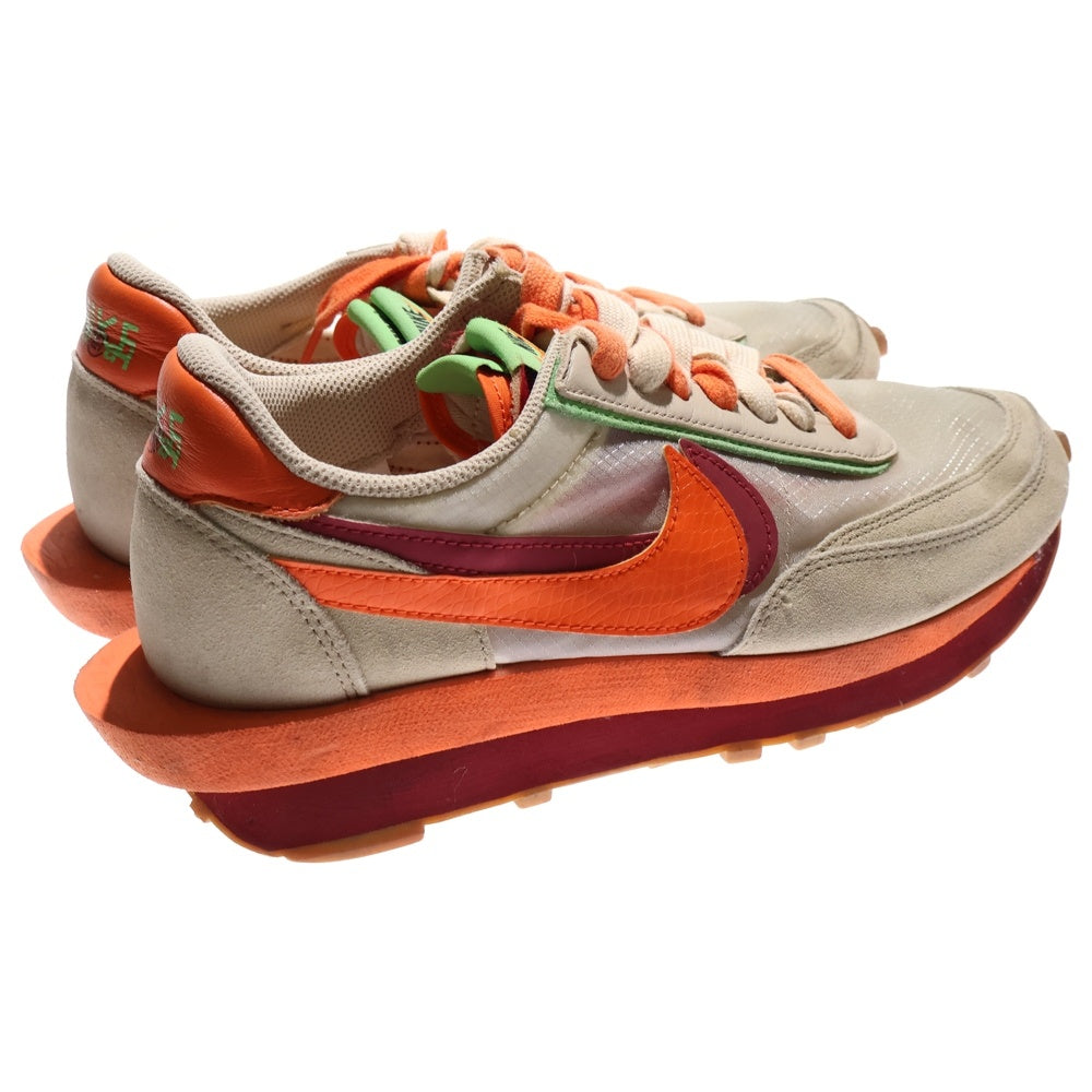 NIKE(ナイキ) ×Sacai ×CLOT LD WAFFLE ORANGE BLAZE DH1347-100 クロット サカイ LD ワッフル オレンジブレイズ ローカットスニーカー US9.5/27.5cm ベージュ/オレンジ