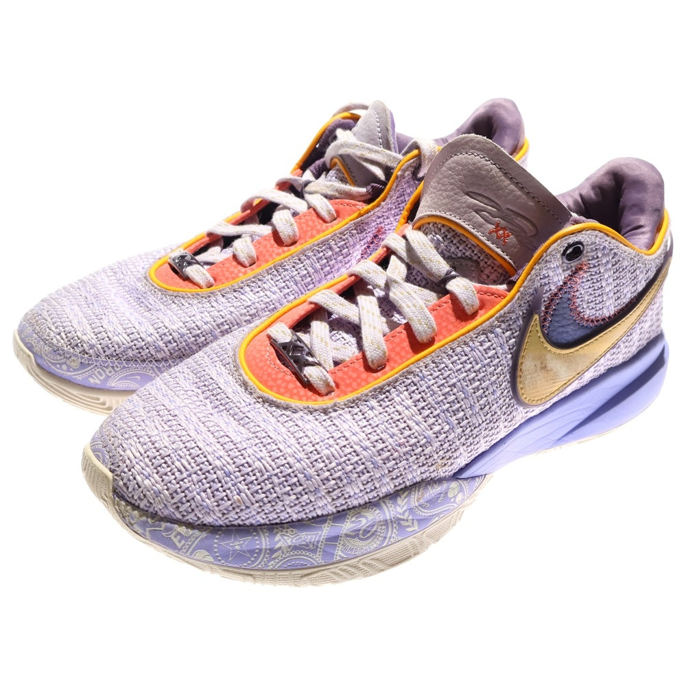 NIKE(ナイキ) LEBRON XX EP VIOLET FROST DJ5422-500 レブロン20 ヴァイオレットフロスト ローカットスニーカー パープル ローカットスニーカー US9/27.0cm パープル