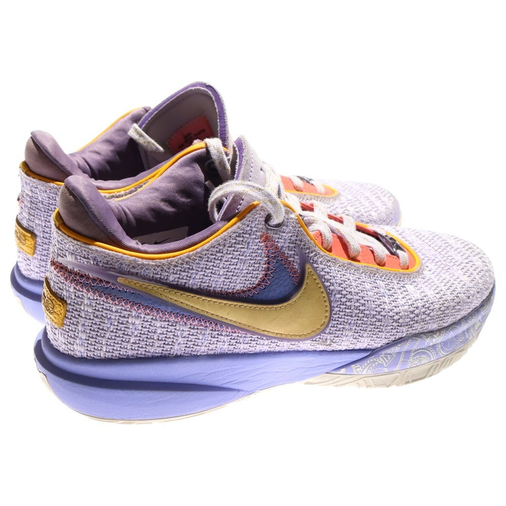 NIKE(ナイキ) LEBRON XX EP VIOLET FROST DJ5422-500 レブロン20 ヴァイオレットフロスト ローカットスニーカー パープル ローカットスニーカー US9/27.0cm パープル