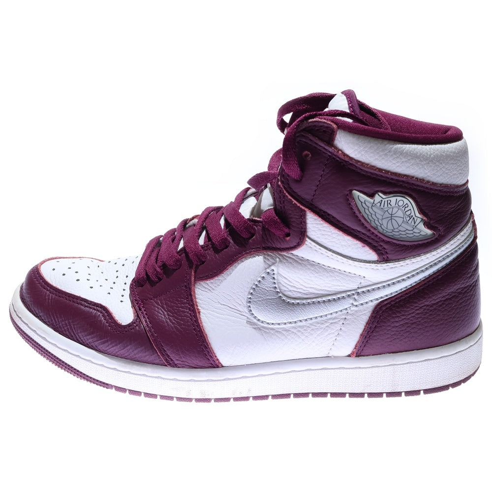 NIKE(ナイキ) AIR JORDAN 1 HIGH OG BORDEAUX 555088-611 エアジョーダン1 ハイカットスニーカー ボルドー US9/27.0cm ワイン