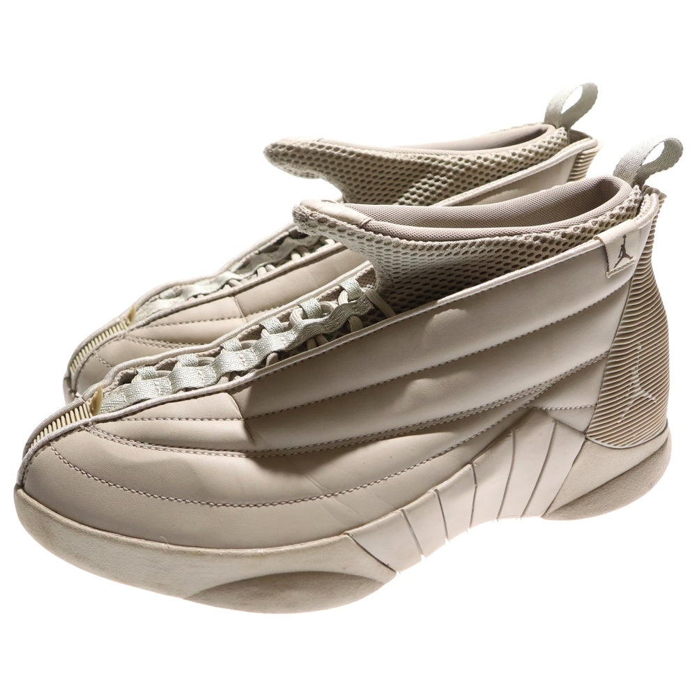 NIKE(ナイキ) ×Billie Eilish WMNS AIR JORDAN 15 DN2863-200 ×ビリーアイリッシュ ウィメンズ エアジョーダン15 ミドルカットスニーカー US11/28.0cm ベージュ レディース