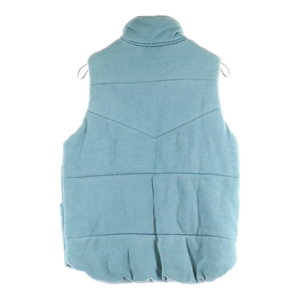 55DSL(フィフティファイブディーゼル) ジップアップ スウェットベスト ポリエステル グリーン/グレー