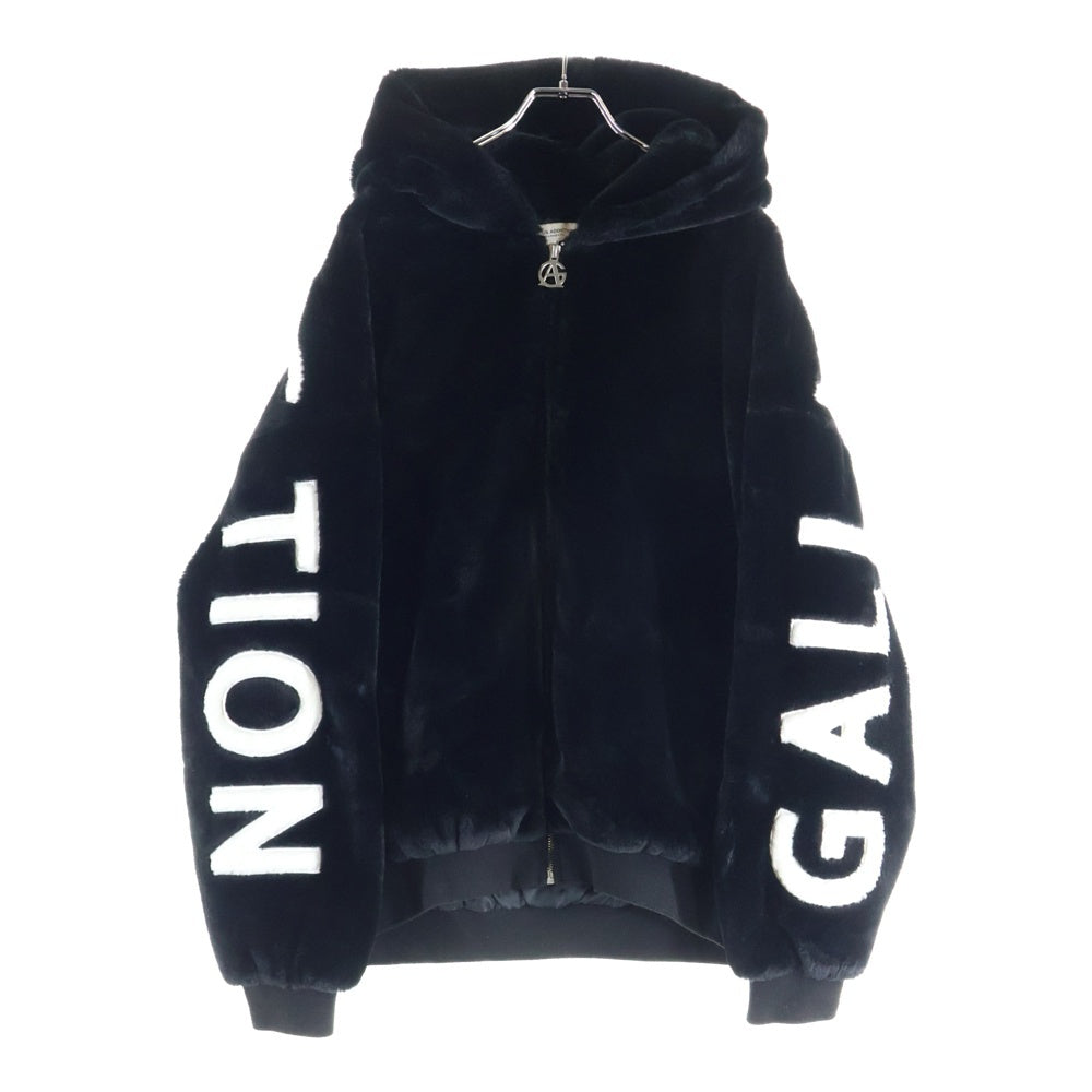 GALLIS ADDICTION(ガリスアディクション) ボアパーカー アーチロゴ 180202JE ブラック