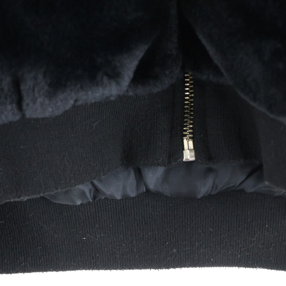 GALLIS ADDICTION(ガリスアディクション) ボアパーカー アーチロゴ 180202JE ブラック