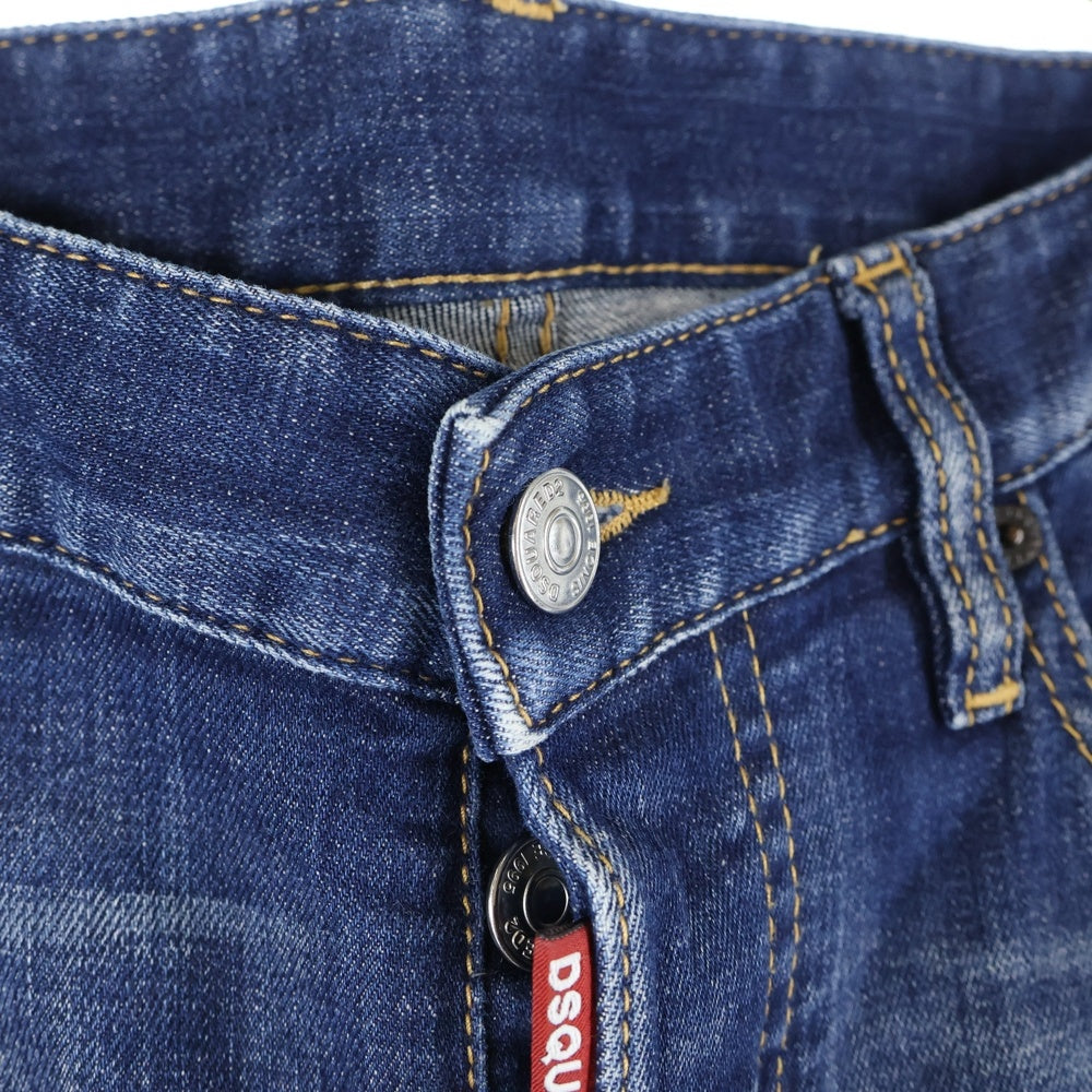 DSQUARED2(ディースクエアード) Tidy Biker Jean ボタンフライジーンズ ダメージ加工 デニム S71LB0776 S30342