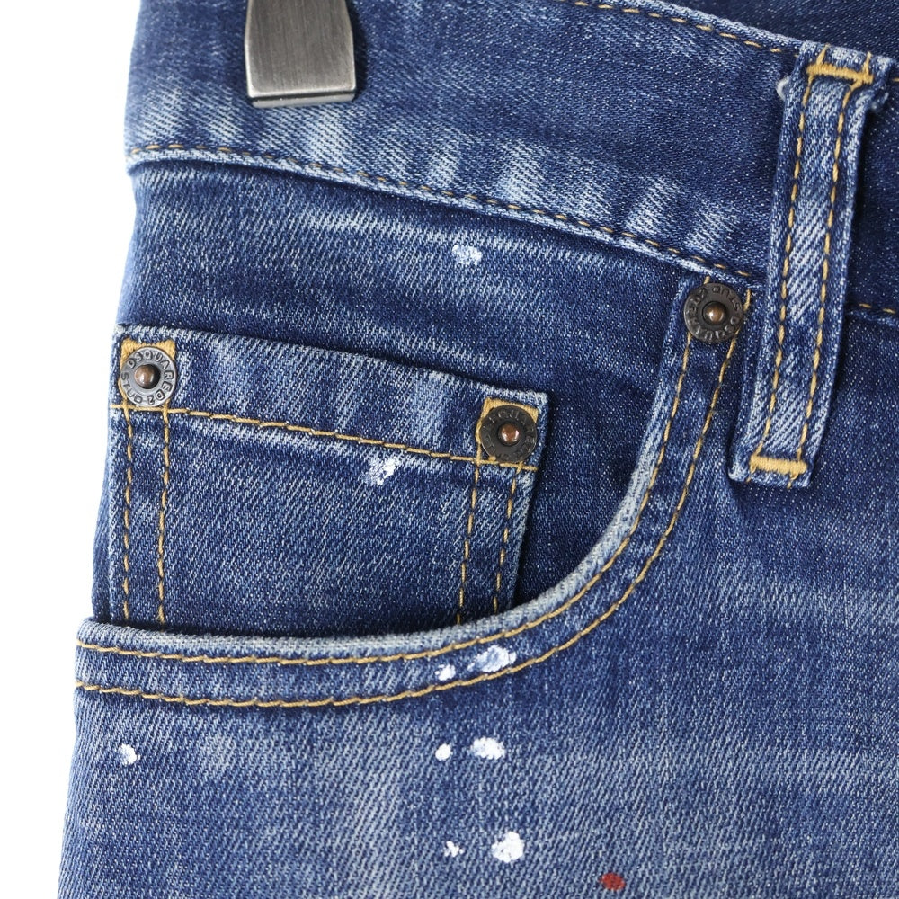 DSQUARED2(ディースクエアード) Tidy Biker Jean ボタンフライジーンズ ダメージ加工 デニム S71LB0776 S30342