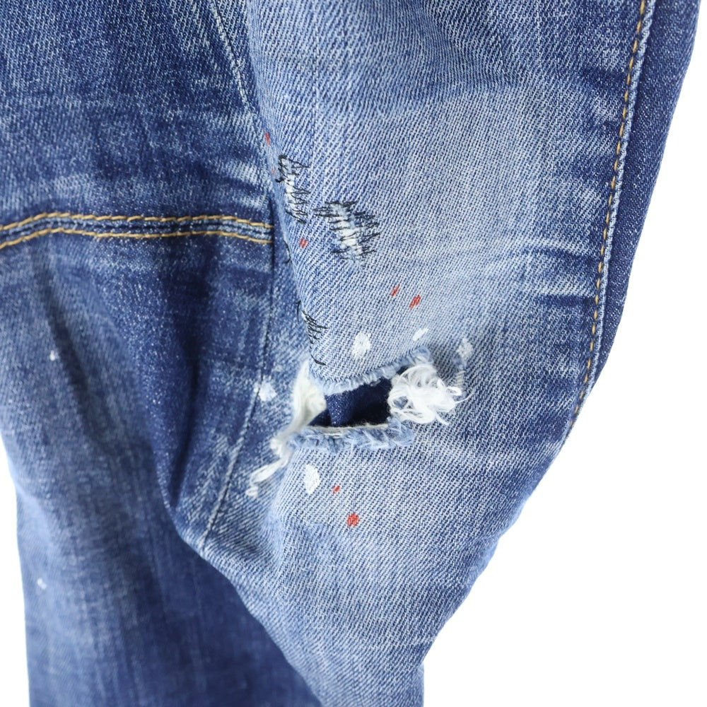 DSQUARED2(ディースクエアード) Tidy Biker Jean ボタンフライジーンズ ダメージ加工 デニム S71LB0776 S30342