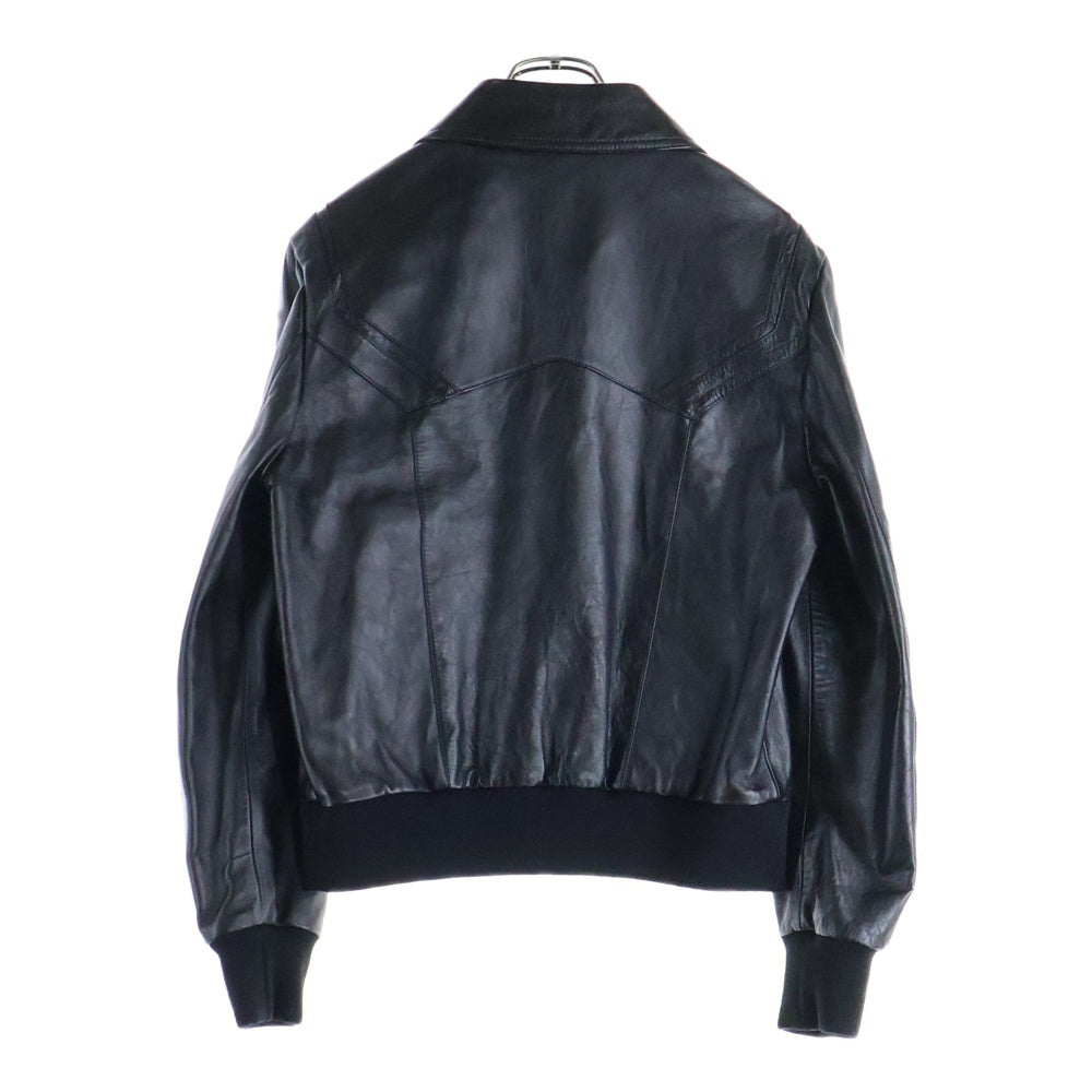 CELINE(セリーヌ) 23SS ソフトラムスキンレザージャケット ブラック 2E499280D