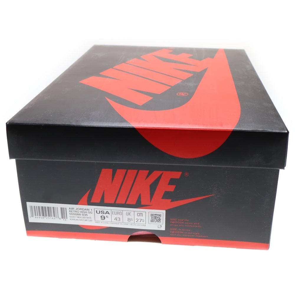 NIKE(ナイキ) AIR JORDAN 1 RETRO HIGH OG SHADOW 2.0 555088-035 エアジョーダン1 シャドウ 2.0 ハイカットスニーカー グレー/ブラック US9.5/27.5cm