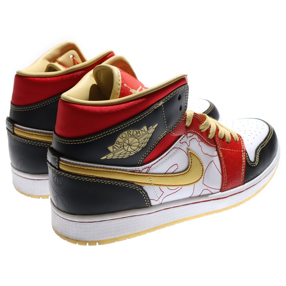 NIKE(ナイキ) AIR JORDAN 1 MID XQ CHINA DV0576-176 エアジョーダン 1 ミッド XQ チャイナ ハイカットスニーカー ホワイト/レッドUS10/28.0cm