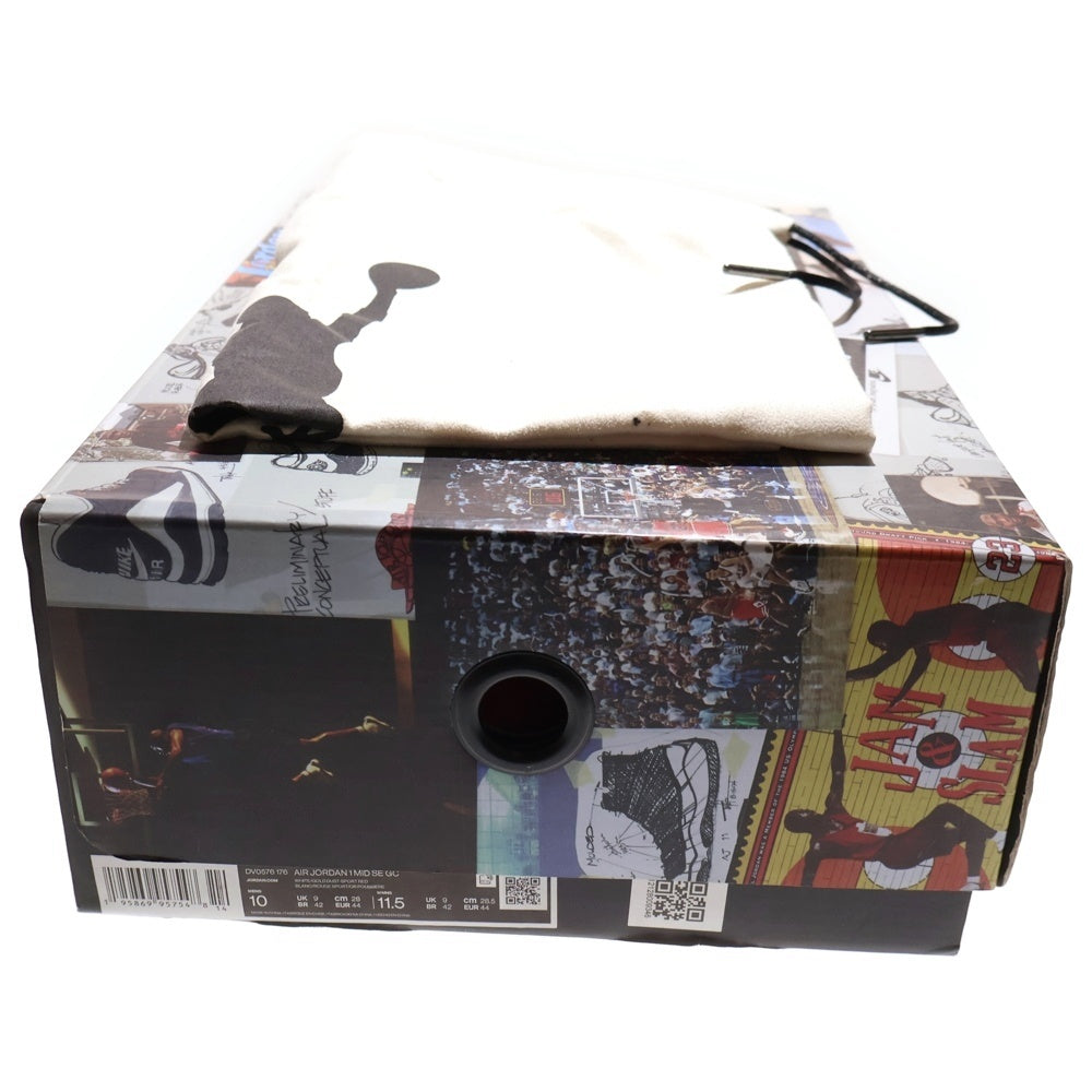 NIKE(ナイキ) AIR JORDAN 1 MID XQ CHINA DV0576-176 エアジョーダン 1 ミッド XQ チャイナ ハイカットスニーカー ホワイト/レッドUS10/28.0cm