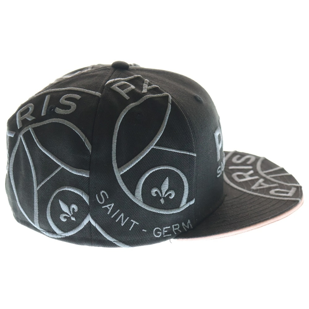 NEW ERA(ニューエラ) ×PARIS SAINT GERMAIN 59FIFTY ロゴ刺繍 キャップ ブラック