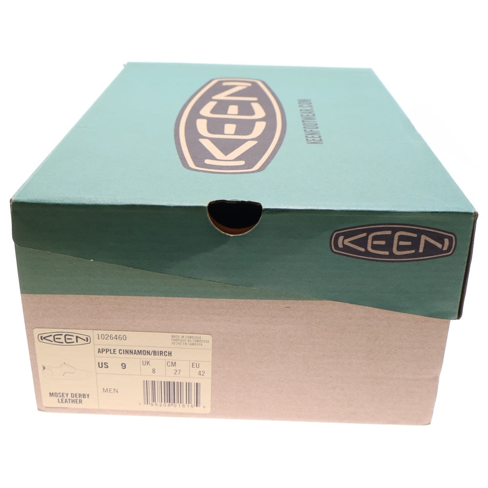 KEEN(キーン) MOSEY DERBY 1026460 レザー ローカットスニーカー ブラウン US9/27.0cm