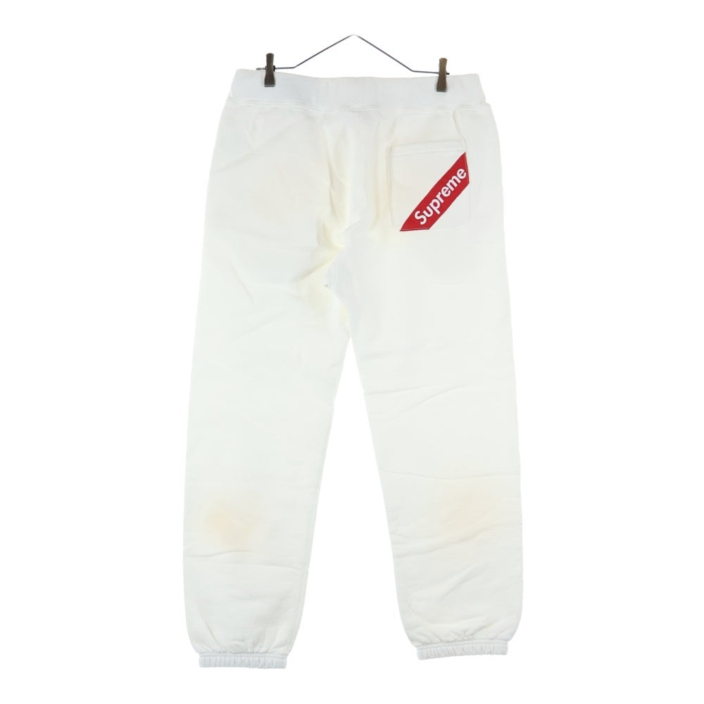 SUPREME(シュプリーム) 18SS Corner Label Sweatpants コーナーラベル スウェットパンツ ホワイト