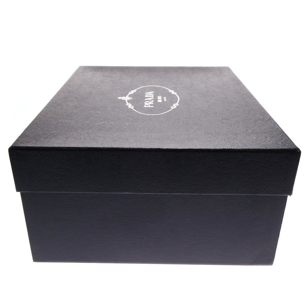 PRADA(プラダ) トライアングルロゴ モノリス ブラッシュドレザー ローファー 2DE129 ブラック