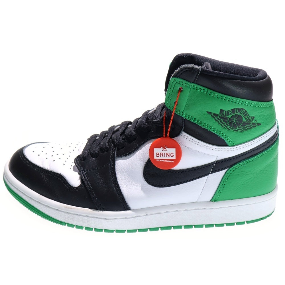 NIKE(ナイキ) AIR JORDAN 1 RETRO HIGH OG LUCKY GREEN DZ5485-031 エアジョーダン レトロ ラッキーグリーン ハイカットスニーカー US9.5/27.5cm グリーン/ホワイト