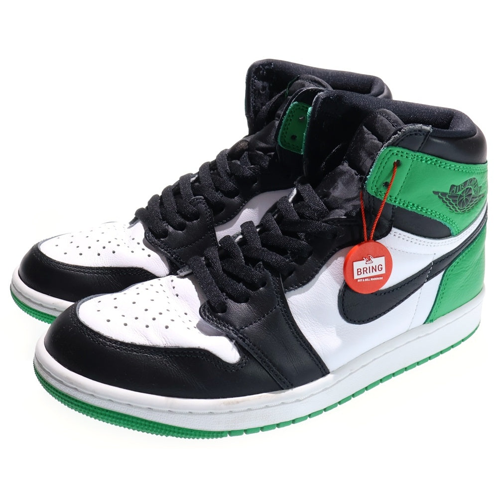 NIKE(ナイキ) AIR JORDAN 1 RETRO HIGH OG LUCKY GREEN DZ5485-031 エアジョーダン レトロ ラッキーグリーン ハイカットスニーカー US9.5/27.5cm グリーン/ホワイト