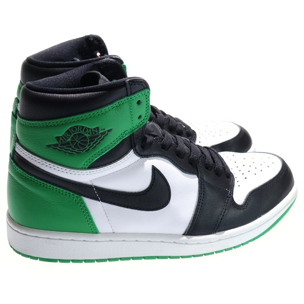 NIKE(ナイキ) AIR JORDAN 1 RETRO HIGH OG LUCKY GREEN DZ5485-031 エアジョーダン レトロ ラッキーグリーン ハイカットスニーカー US9.5/27.5cm グリーン/ホワイト