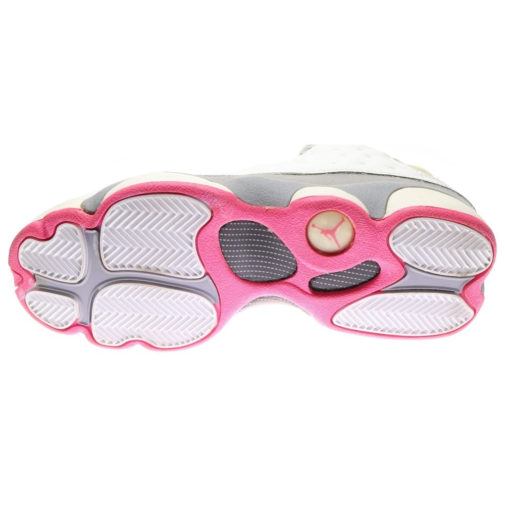 NIKE(ナイキ) AIR JORDAN 13 RETRO WHITE SPARK STEALTH GS エアジョーダン13 レトロ ホワイト スパーク ステルス ハイカットスニーカー US6.5Y/24.5cm 439358-101 レディース