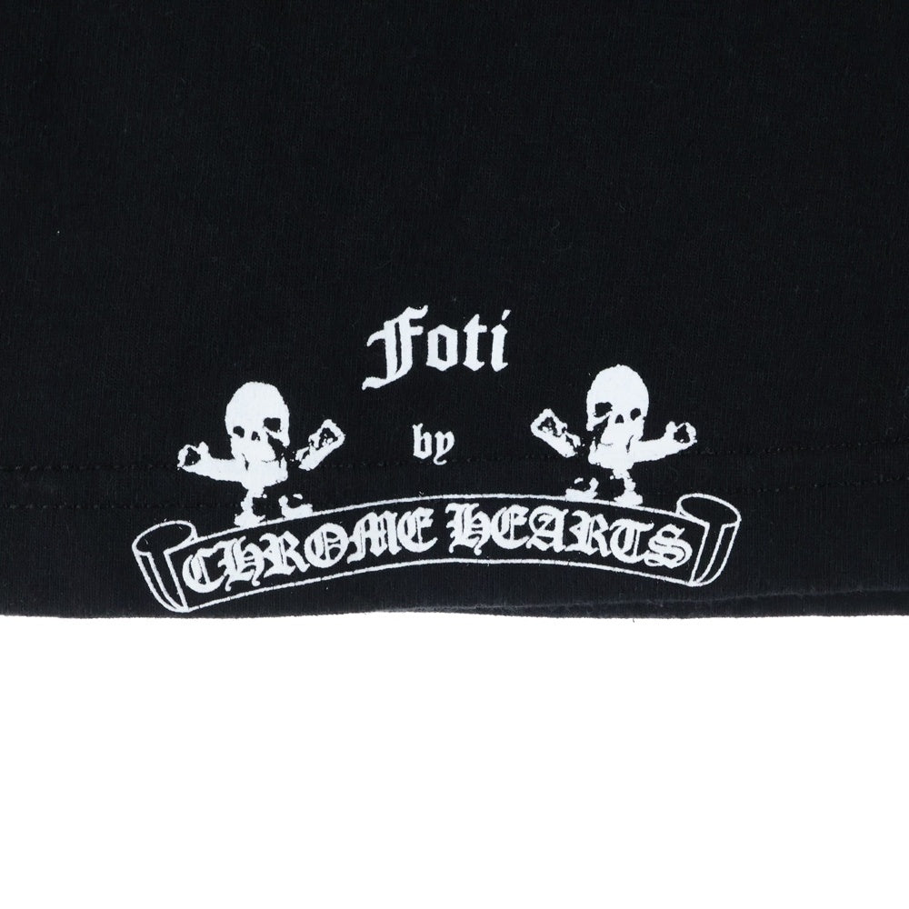 CHROME HEARTS(クロムハーツ) OLD FOTI HARRIS TEETER オールド フォティ ハリスティーター Tバー プリント半袖Tシャツ クルーネックカットソー ブラック