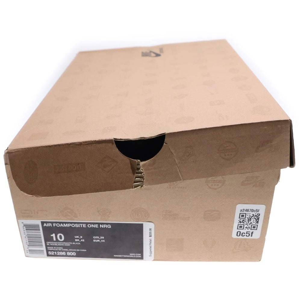 NIKE(ナイキ) 【観賞用2012年製】AIR FOAMPOSITE ONE NRG GALAXY 521286-800 エアフォームポジット ワン ギャラクシー ローカットスニーカー US10/28.0cm パープル