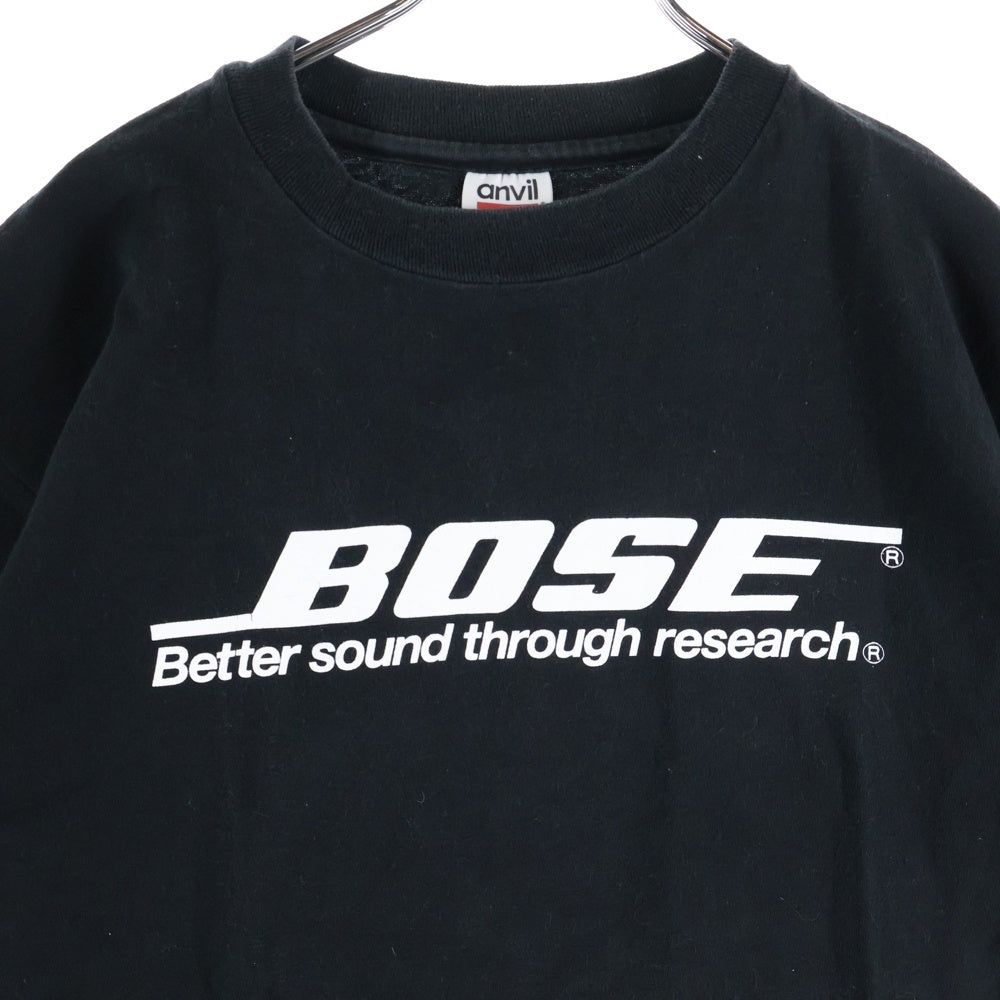 VINTAGE(ヴィンテージ) 90s BOSE ボーズ クルーネック 半袖Tシャツ カットソー ブラック
