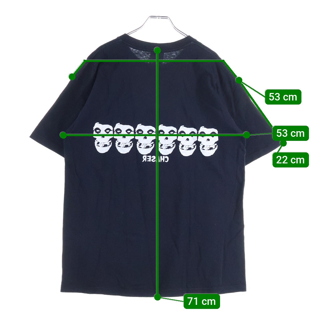 VINTAGE(ヴィンテージ) 90~00s MISFITS TEE ミスフィッツ 両面プリント クルーネック 半袖Tシャツ カットソー ブラック