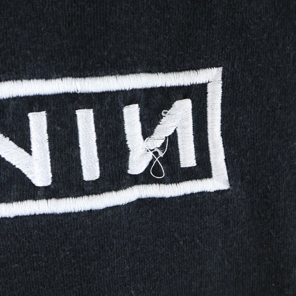 VINTAGE(ヴィンテージ) 90s NINE INCH NAILS L/S TEE ナインインチネイルズ ボックス刺繍 クルーネック 長袖Tシャツ カットソー ブラック