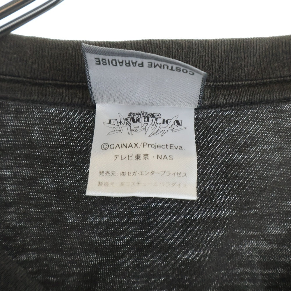 VINTAGE(ヴィンテージ) 90s 惣流 アスカラングレー フロントプリント クルーネック 半袖Tシャツ カットソー グレー