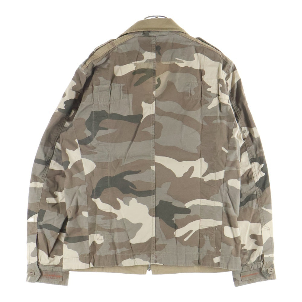 AVIREX(アヴィレックス) フロントロゴ ジップアップ ミリタリージャケット カモフラ