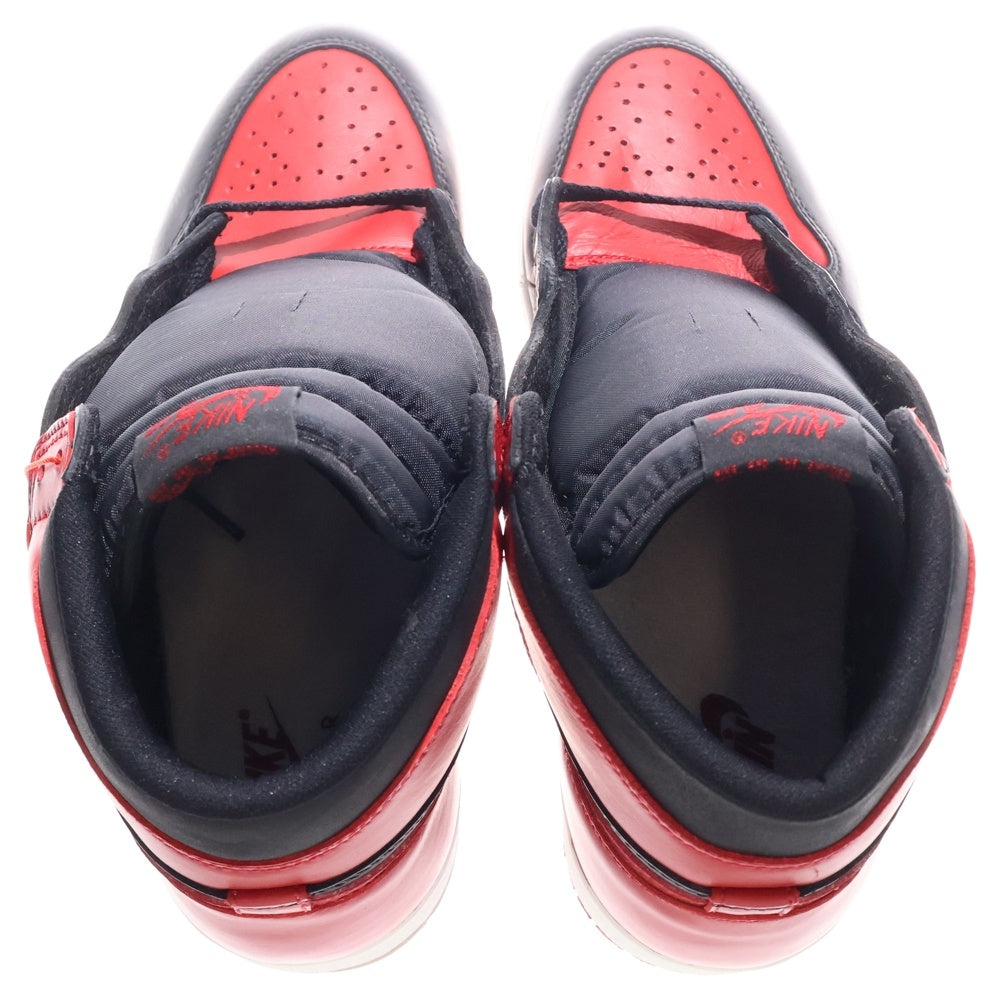 NIKE(ナイキ) 【観賞用1994年製】AIR JORDAN 1 HIGH BRED 130207-061 エアジョーダン 1 ブレッド ハイカットスニーカー US9/27.0cm ブラック/レッド