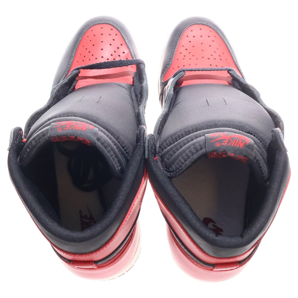 NIKE(ナイキ) 【観賞用1994年製】AIR JORDAN 1 HIGH BRED 130207-061 エアジョーダン 1 ブレッド ハイカットスニーカー US9/27.0cm ブラック/レッド