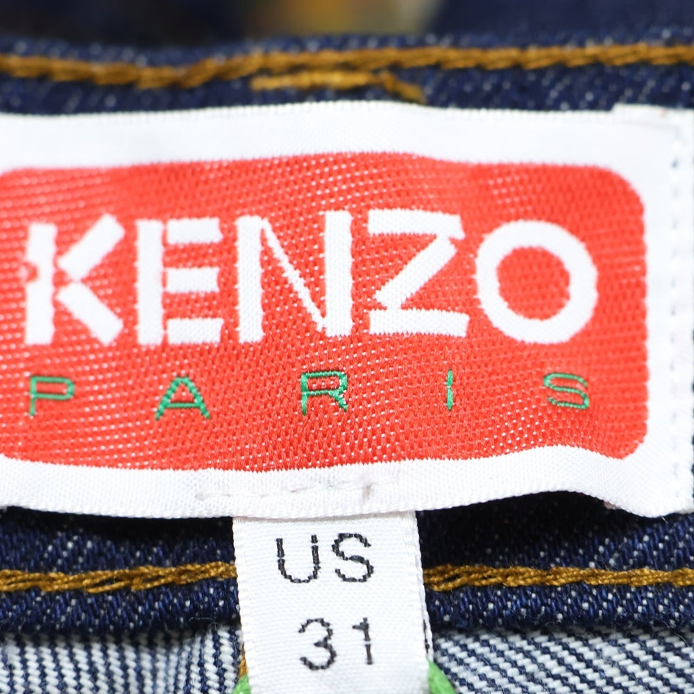 KENZO(ケンゾー) サイドチェック ワイドデニム FD65DP4096B1 インディゴ