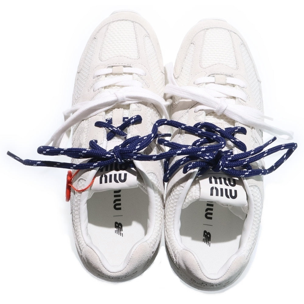 New Balance(ニューバランス) ×Miu Miu 530SL ミュウミュウ レザーローカットスニーカー レディース ホワイト 5E165E