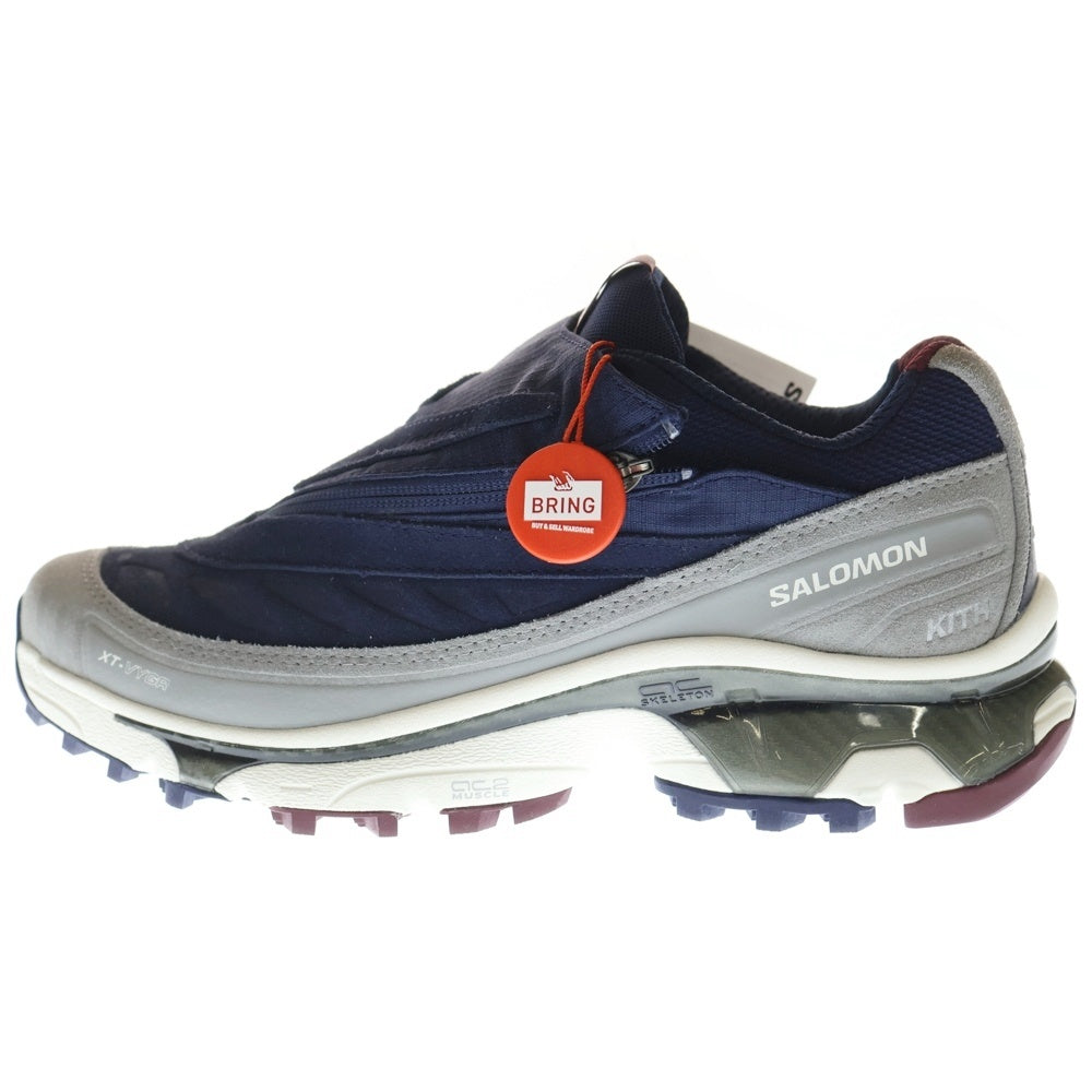 SALOMON(サロモン) ×KITH XT-4K 477738 ジップローカットスニーカー シューズ ネイビー US8.5/26.5cm