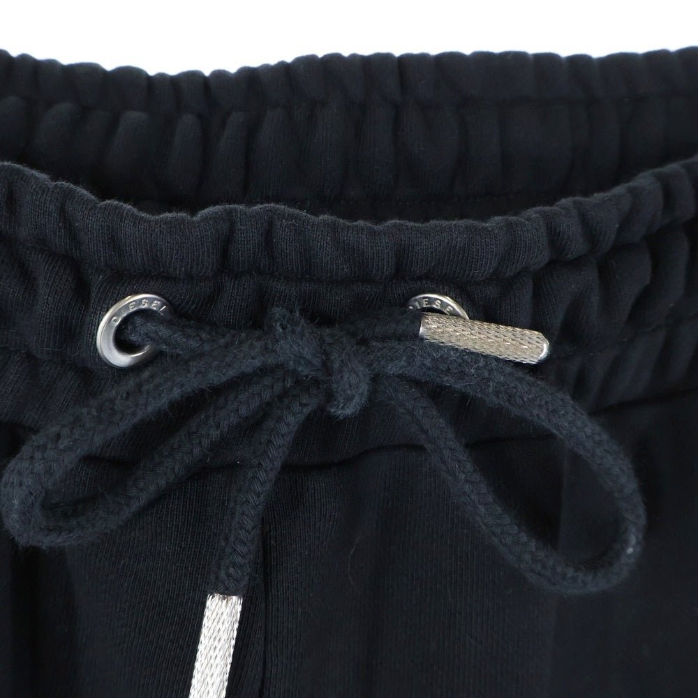 DIESEL(ディーゼル) ロゴプリント スウェット ハーフパンツ ブラック A02824