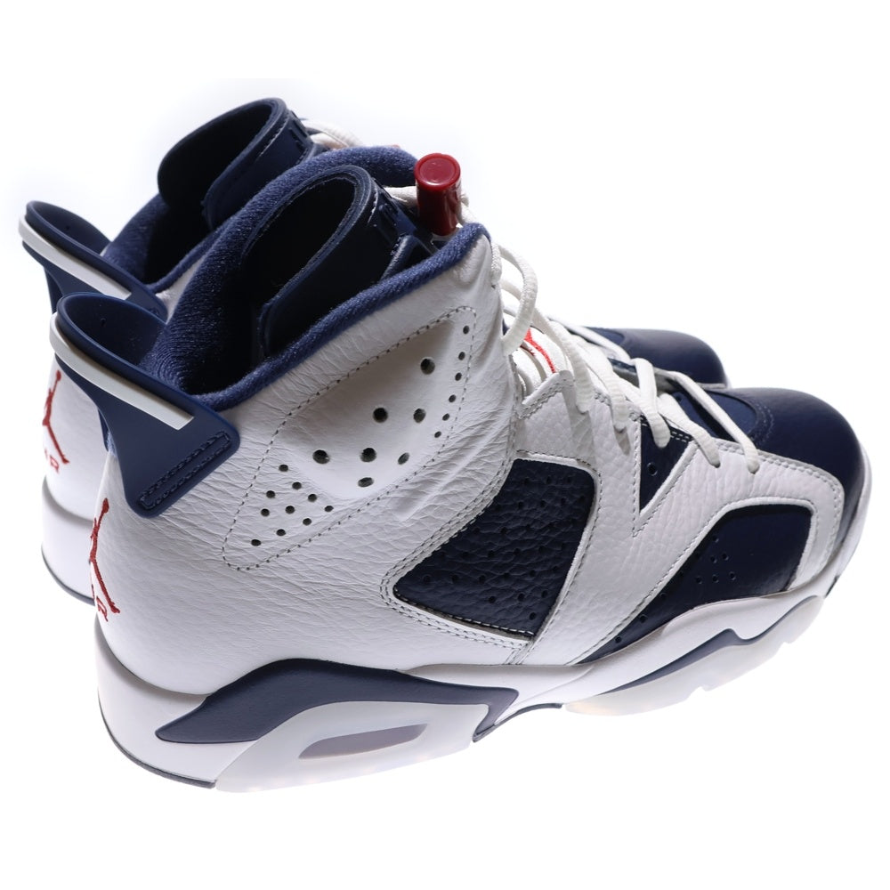 NIKE(ナイキ) AIR JORDAN 6 RETRO OLYMPIC CT8529-164 エアジョーダン6 レトロ オリンピック ハイカットスニーカー ホワイト/ネイビー US8/26.0cm
