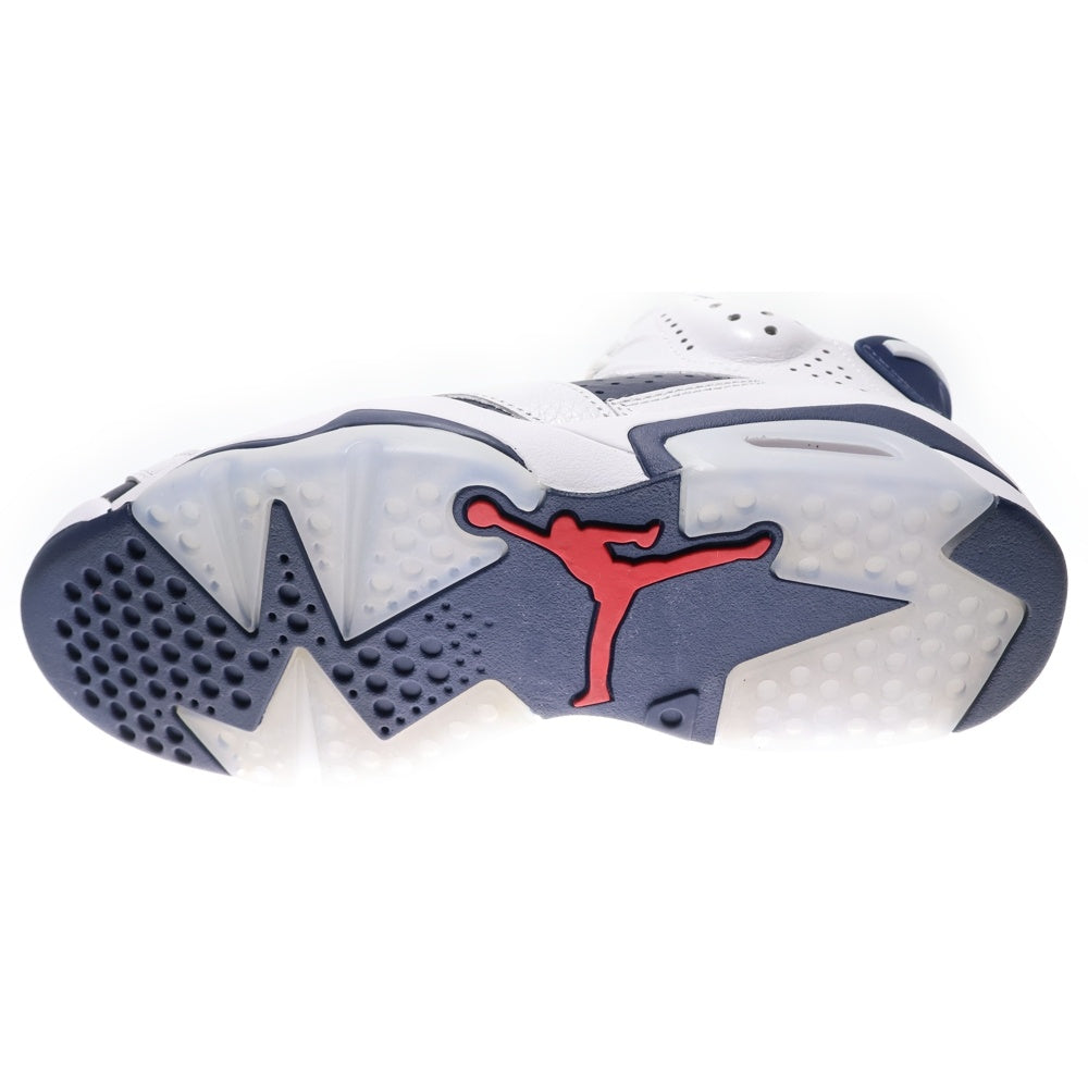 NIKE(ナイキ) AIR JORDAN 6 RETRO OLYMPIC CT8529-164 エアジョーダン6 レトロ オリンピック ハイカットスニーカー ホワイト/ネイビー US8/26.0cm