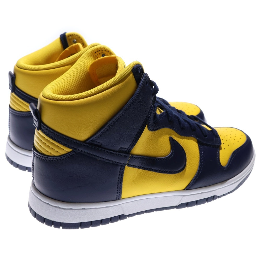 NIKE(ナイキ) DUNK HIGH RETRO SE HF3143-700 ダンク ハイカットスニーカー イエロー/ネイビー US8/26.0cm