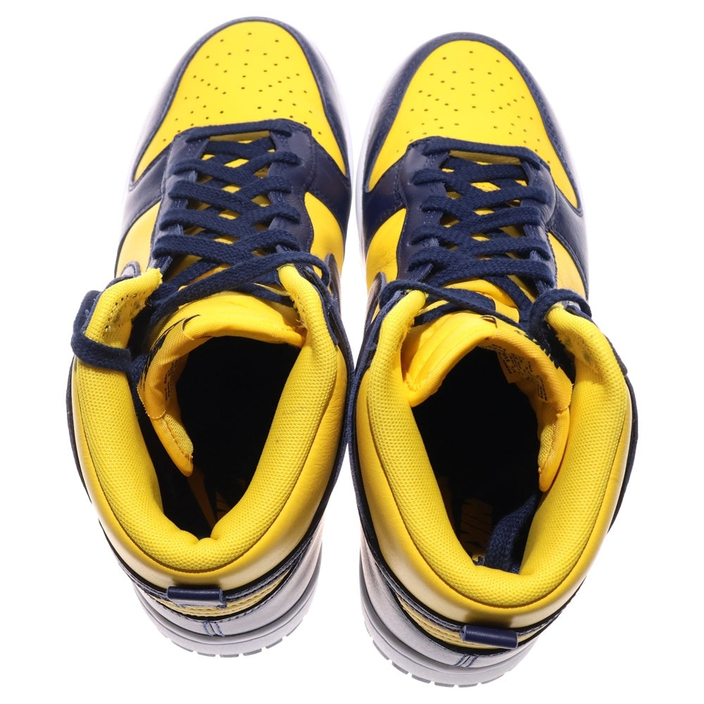 NIKE(ナイキ) DUNK HIGH RETRO SE HF3143-700 ダンク ハイカットスニーカー イエロー/ネイビー US8/26.0cm