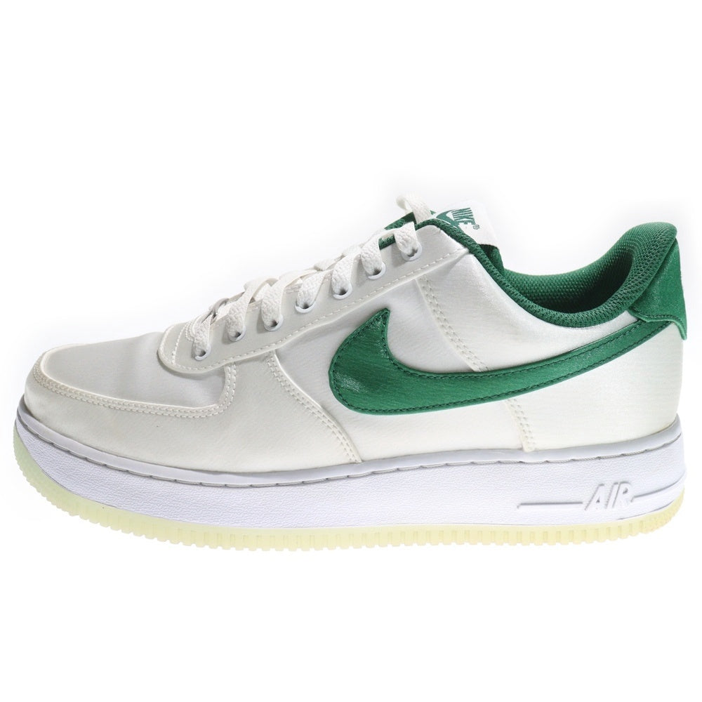 NIKE(ナイキ) WMNS AIR FORCE 1 LOW SATIN GREEN DX6541-101 ウィメンズ エアフォース1 サテングリーン ローカットスニーカー US10.5/27.5cm グリーン/ホワイト レディース