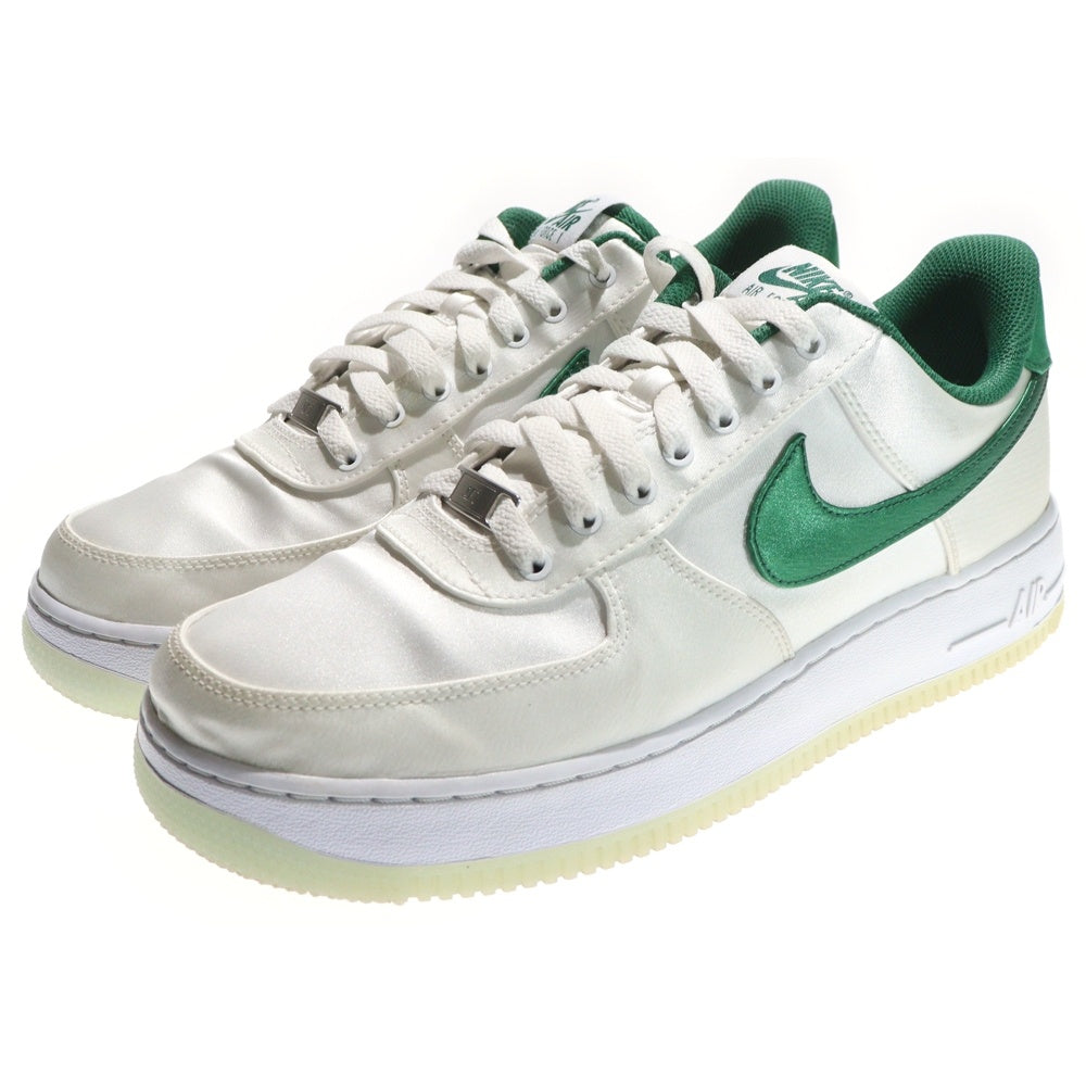 NIKE(ナイキ) WMNS AIR FORCE 1 LOW SATIN GREEN DX6541-101 ウィメンズ エアフォース1 サテングリーン ローカットスニーカー US10.5/27.5cm グリーン/ホワイト レディース