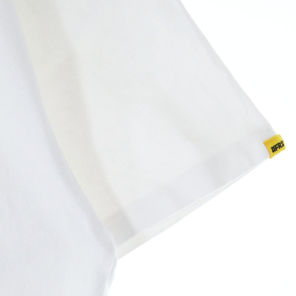 FR2(エフアールツー) バックロゴ刺繍 コットン 半袖Tシャツ カットソー ホワイト