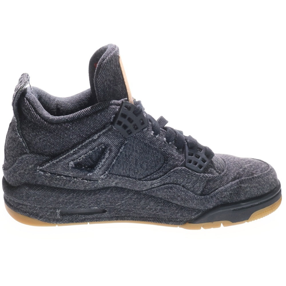 NIKE(ナイキ) ×Levi's AIR JORDAN 4 RETRO AO2571-001 リーバイス エアジョーダン4 デニム ハイカットスニーカー ブラック US7/25.0cm