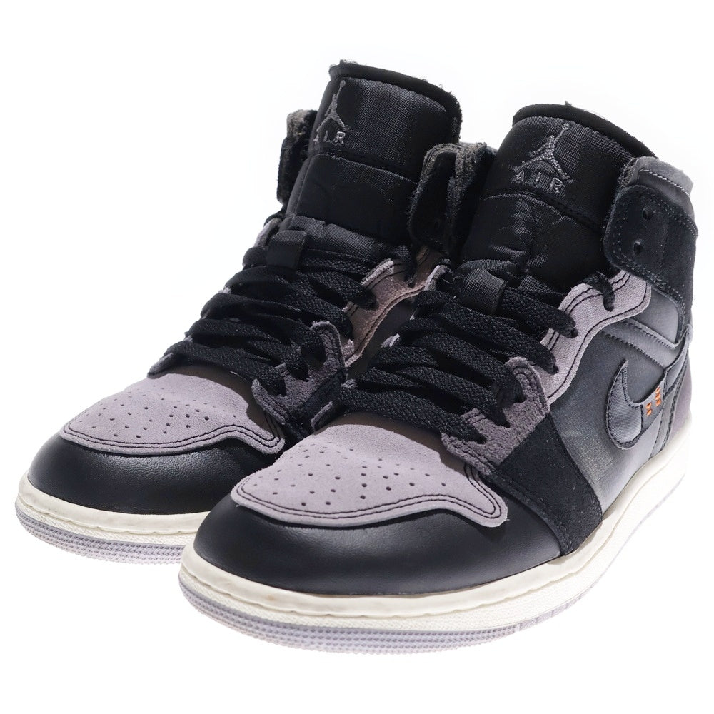 NIKE(ナイキ) AIR JORDAN 1 MID SE CRAFT INSIDE OUT DM9652-001 エアジョーダン1クラフト インサイドアウト ミッドカットスニーカー ブラック US7/25.0cm