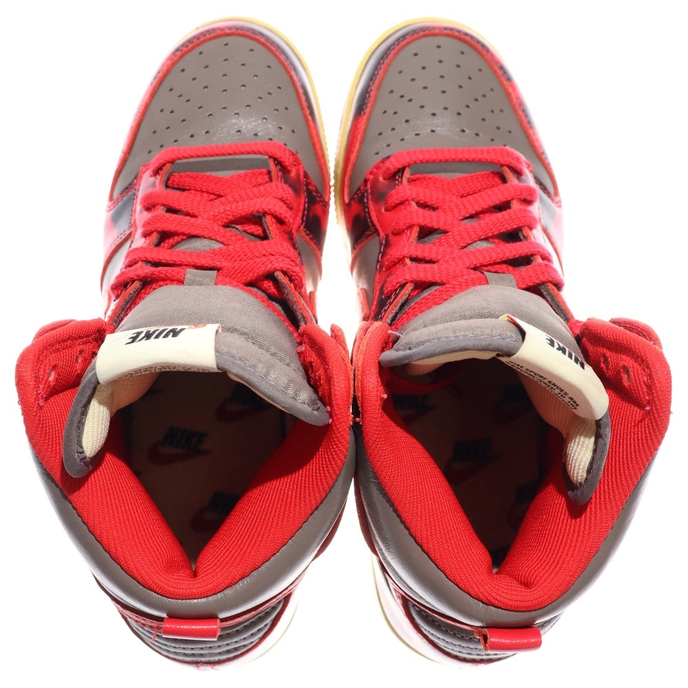 NIKE(ナイキ) DUNK HI 1985 SP RED ACID WASH DD9404-600 ダンク レッドアシッドウォッシュ ハイカットスニーカー グレー/レッド US6.5/24.5cm