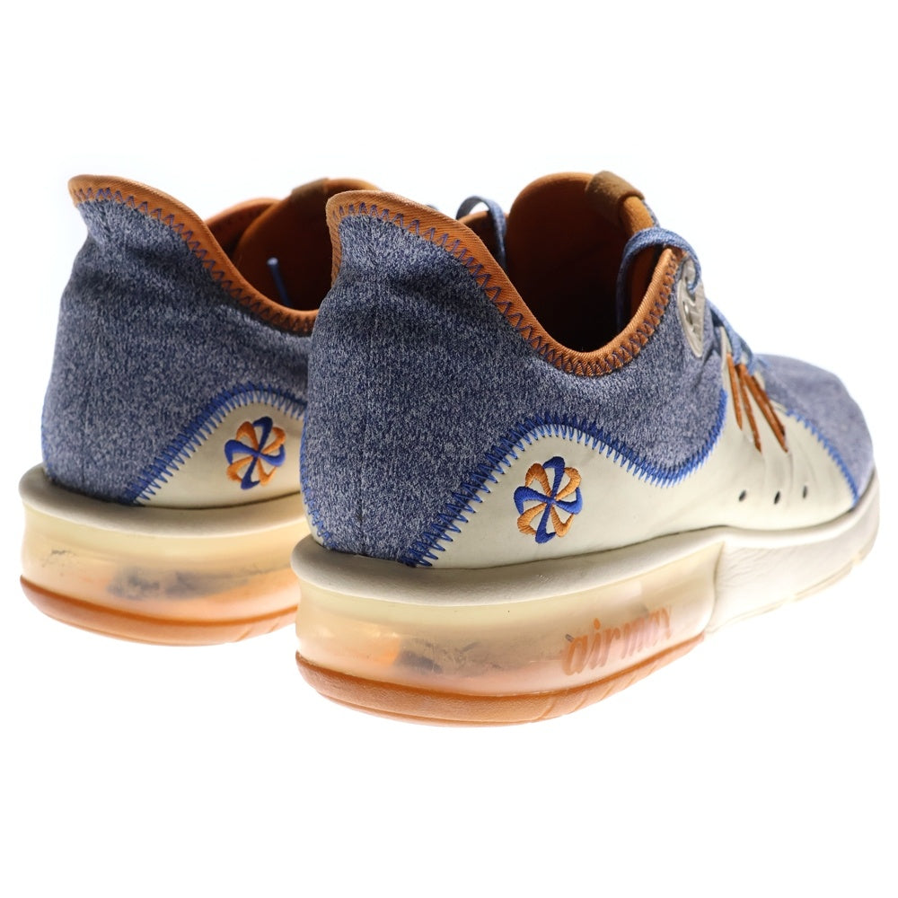 NIKE(ナイキ) AIR MAX SEQUENT AR0253-400 ローカットスニーカー ブルー US9/27.0cm