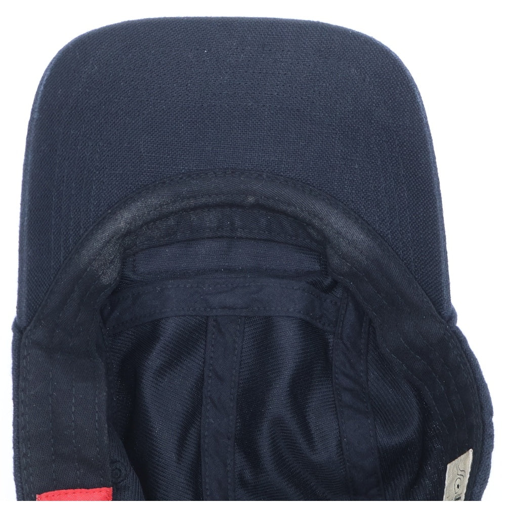 SUPREME(シュプリーム) 22SS Linen Fitted Cap リネン キャップ ブラック