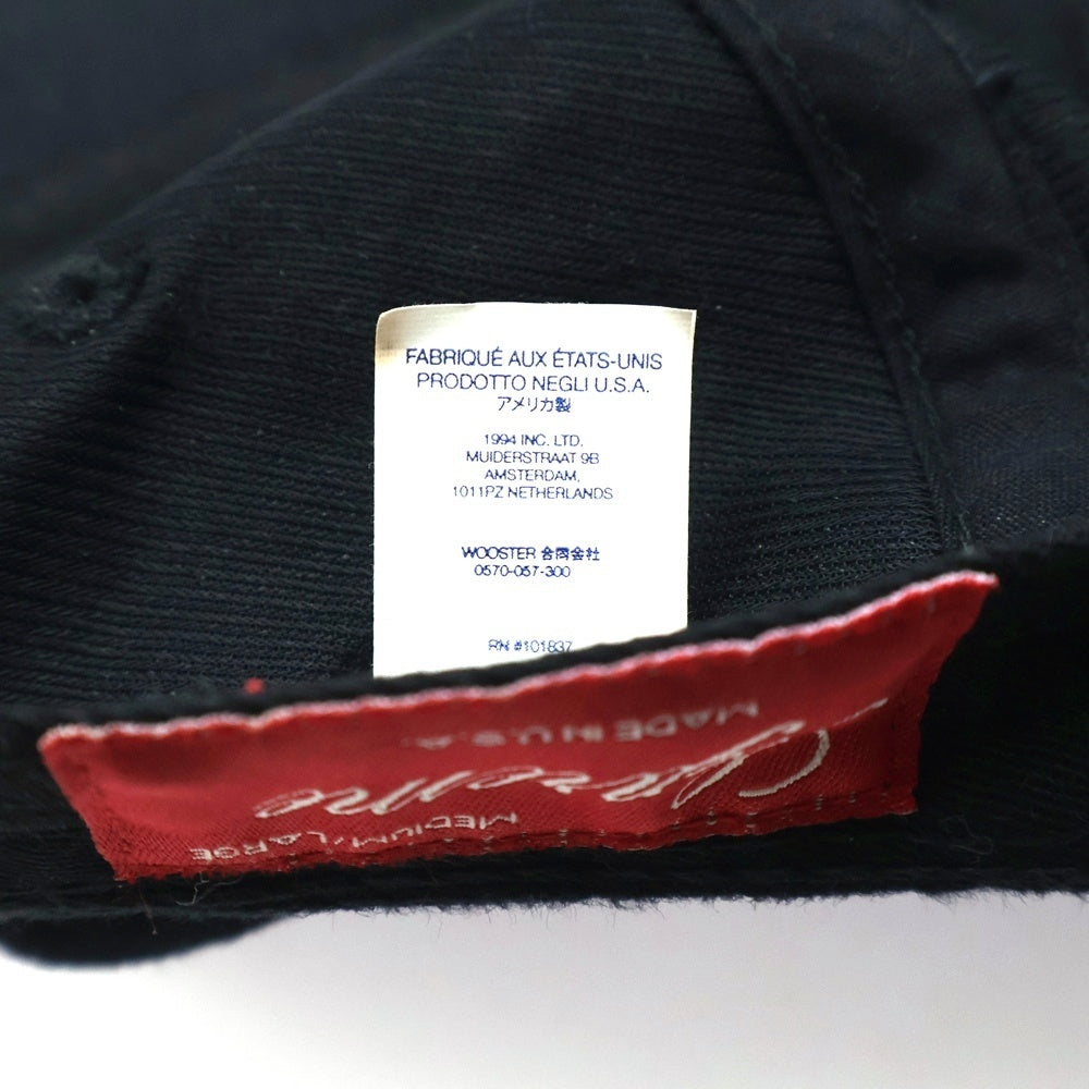 SUPREME(シュプリーム) 22SS Linen Fitted Cap リネン キャップ ブラック